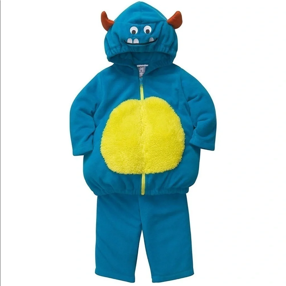 CARTERS Monster Baby Boys Girls Hooded Jacket and Sweat Pant costume size 6-9M